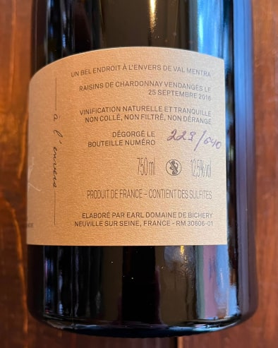 A l'Envers Blanc de Blancs V16