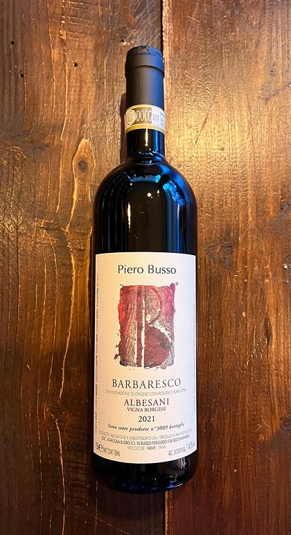 Barbaresco Albesani Vigna Borghese 2021