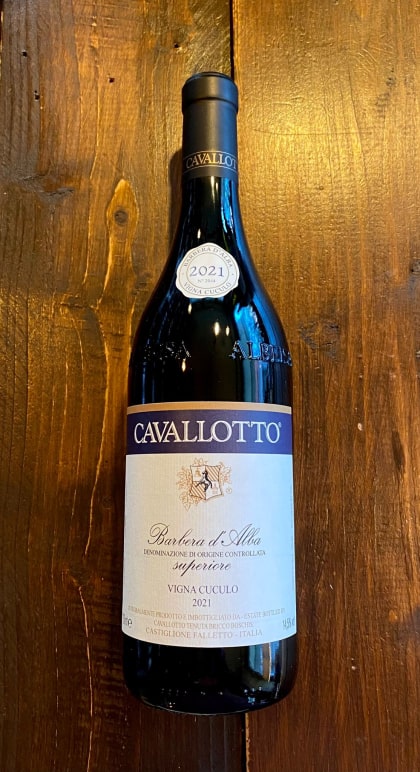Barbera d'Alba Vigna del Cuculo 2021