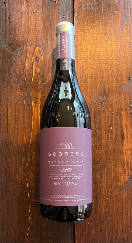 Barolo "Riserva Villero" 2016
