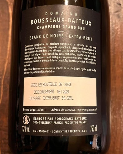 Blanc de Noirs Extra Brut Grand Cru