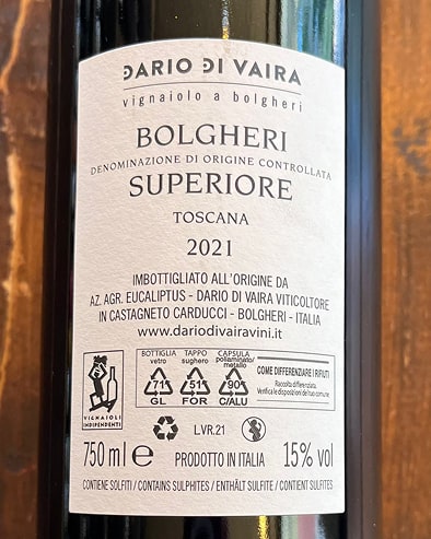 Bolgheri Superiore 2021