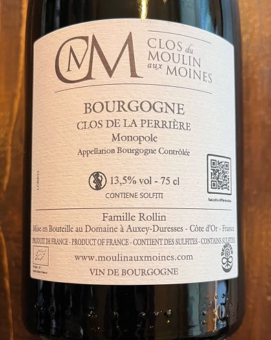 Bourgogne Blanc Perrieres Monopole 2023