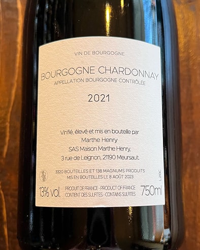 Bourgogne Chardonnay 2021