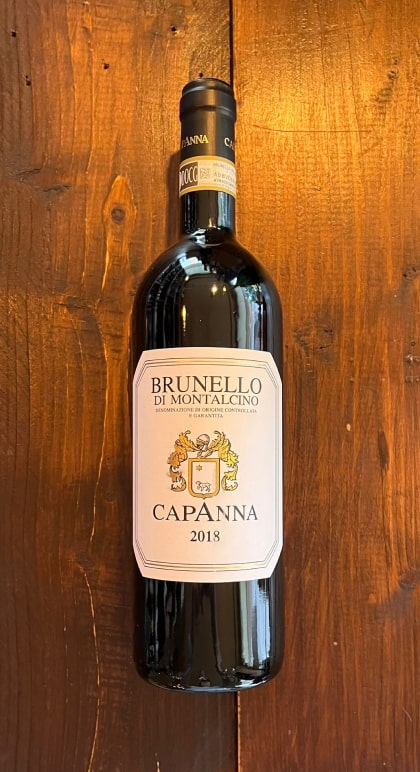 Brunello di Montalcino 2018  Capanna – Bottiglieria del Borgo
