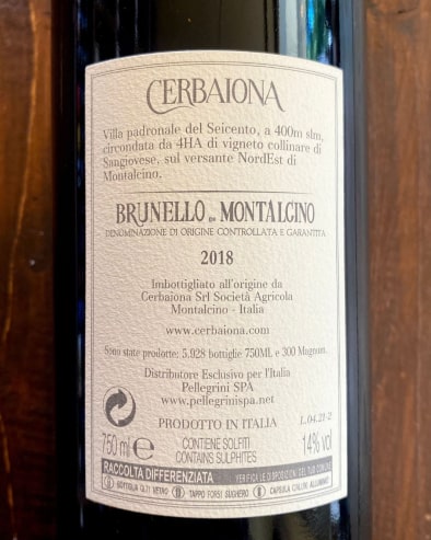 Brunello di Montalcino 2018
