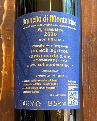 Brunello di Montalcino "Santa Maria" 2020