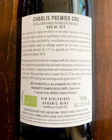 Chablis Premier Cru Vau de Vey 2021