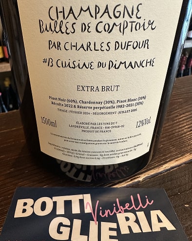 Extra brut ‘Bulles de Comptoir’ 13 Cuisine du Dima V.2022 Magnum