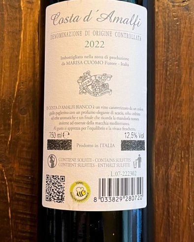 Costa d’Amalfi Bianco 2022