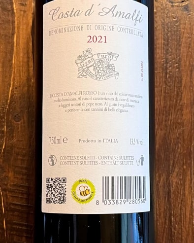 Costa d'Amalfi Rosso 2021