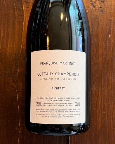 Francoise Martinot Cotaeux Champenois Blanc 2020 V.20