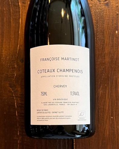 Francoise Martinot Cotaeux Champenois Rouge 2020 V.20