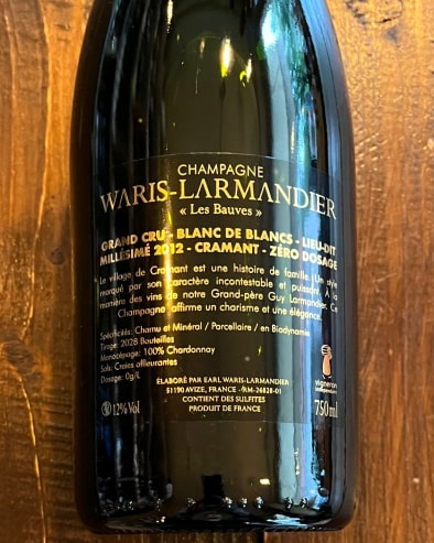 Cramant "Les Bauves" Grand Cru