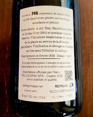 Cuvee 746 Deg. 10/22