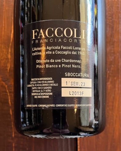 Franciacorta Extra Brut Decennale Riserva 2013