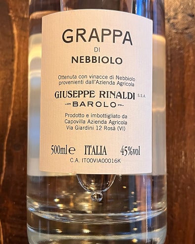 Grappa di Nebbiolo