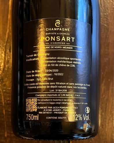 La DS Blanc de Noirs Deg. 10/22