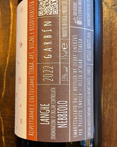 Langhe Nebbiolo 2022