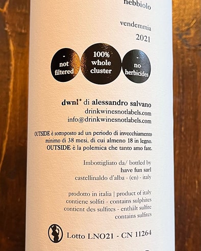 Langhe Nebbiolo Outside 2021