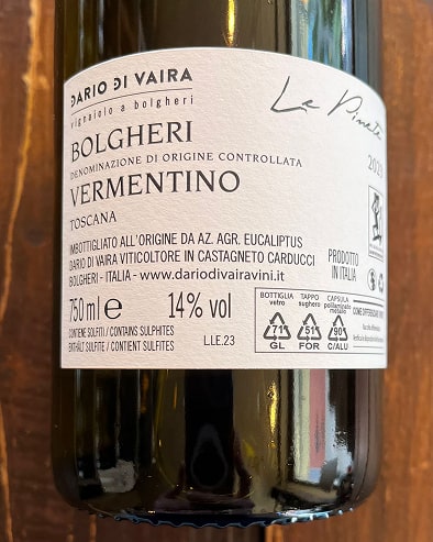 Le Pinete Bolgheri Vermentino 2023