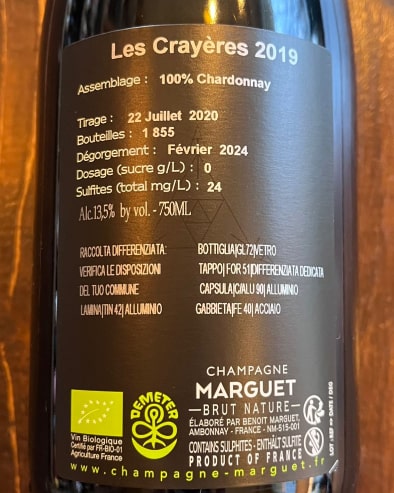 Les Crayeres 2019 Deg.02/24