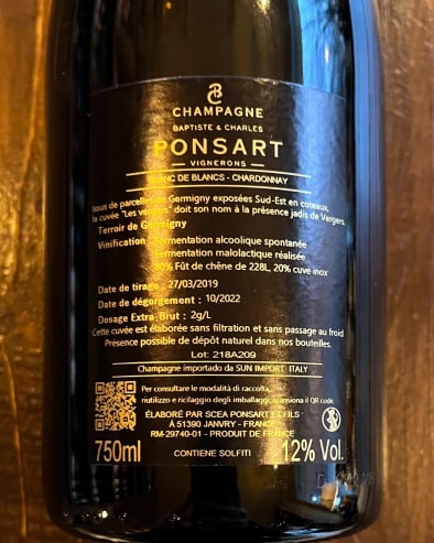 Les Vergers Blanc de Blancs Deg. 10/22