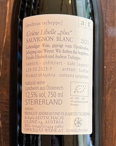 Libelle Sauvignon Blanc PLUS 2021