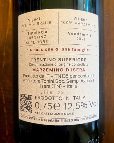 Marzemino Isera Superiore 2021