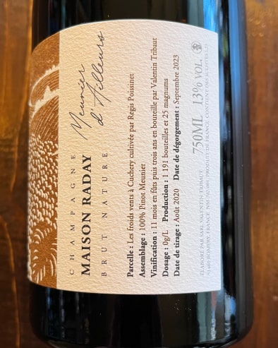 Meunier d'Ailleurs Parcelle Les froids Vents a Cuchery Deg. 11/23