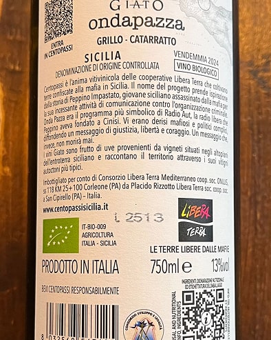 Ondapazza Giato Grillo Catarratto 2024