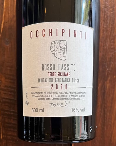 Passo Nero Passito 2020