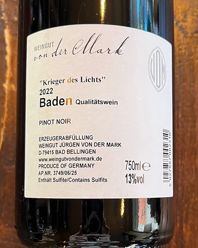 Pinot Noir "Krieger des Lichts" 2022