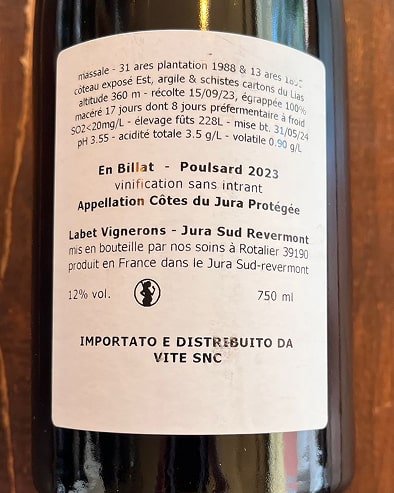 Poulsard En Billat 2023