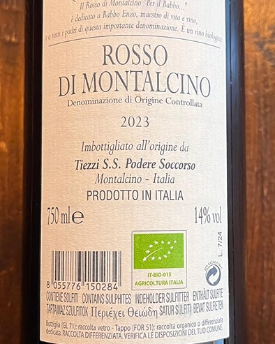 Rosso di Montalcino "Per il Babbo" 2023