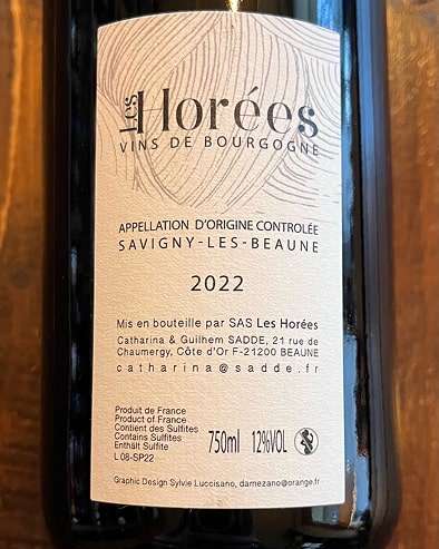 Savigny les Beaune 2022