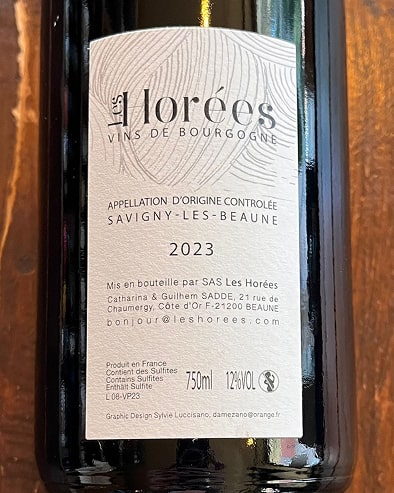 Savigny les Beaune "les Plasirs et les Jours" 2023