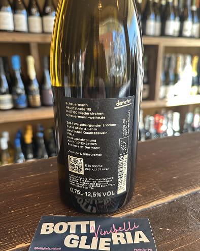 Weissburgunder Stein & Lehm 2024 - Bottiglieria del Borgo