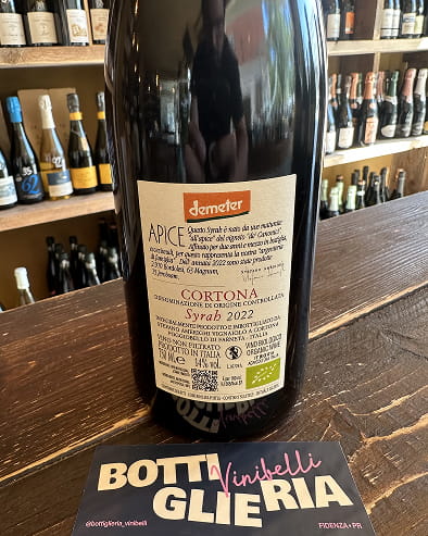 Syrah Cortona Apice 2022 - Bottiglieria del Borgo