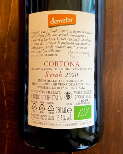 Syrah Cortona 2020