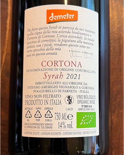 Syrah Cortona 2021