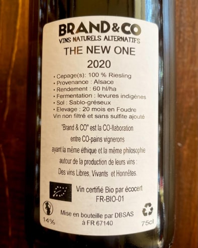 The New One Riesling