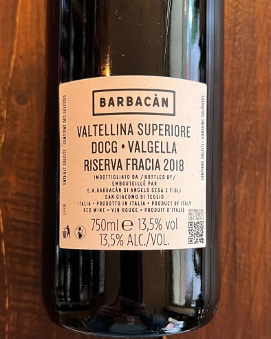 Valtellina Superiore Fracia 2018