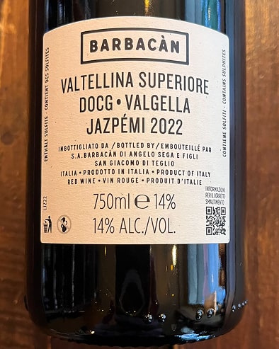 Valtellina Superiore Valgella "Jezpemi" 2022
