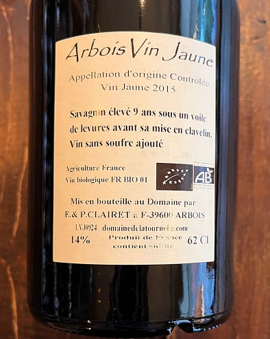Vin Jaune 2015