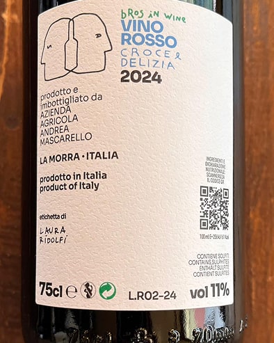 Vino Rosso "Croce e Delizia" 2024