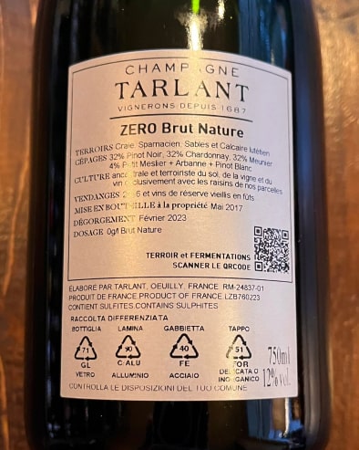 Zero Brut Nature Deg.02/23