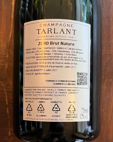 Zero Brut Nature Deg.07/21