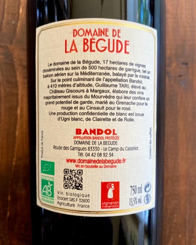 Bandol Rouge 2016