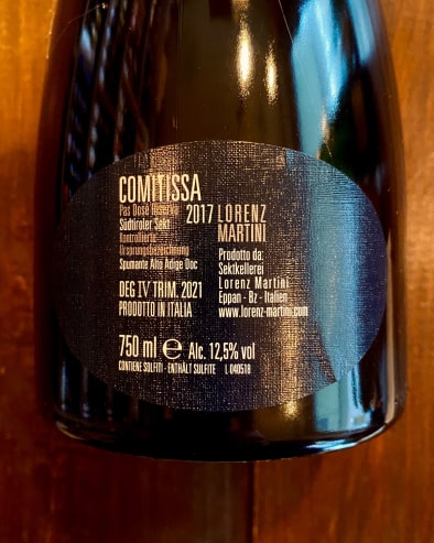 Comitissa 2017 - Bottiglieria del Borgo